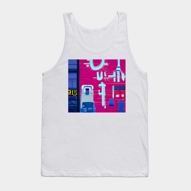 City Graffiti Tank Top by Mihadom